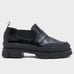 Ganni Hybrid Leather Loafer Chunky Women’s Size 7 Black Y2K
