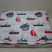 Boat House for Kids SAILBOAT SHIP PIRATE SHIPS Twin Sheet Set ~ Red, Blue, Grey