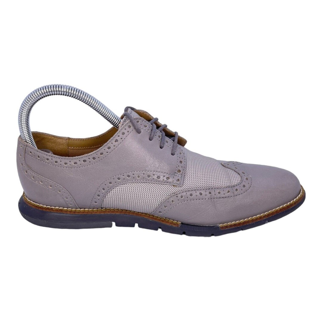 Cole Haan Shoes Grand.OS Wingtip Oxford Men's Size 8.5 M Gray C14429