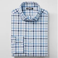 Express Men XL Classic Plaid Dress Shirt