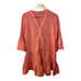 Faherty Dream Cotton Gauze Kasey Dress Organic Boho Beach Coral XXS Oversized