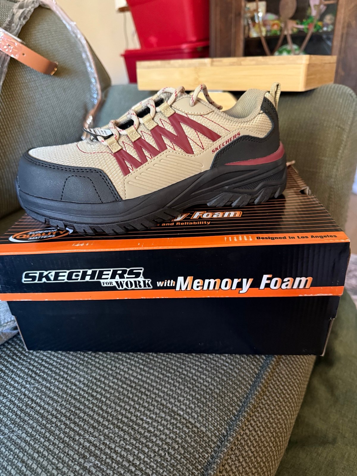 Sketchers Work Fannter Comp Safety.  SZ 7. Women’s