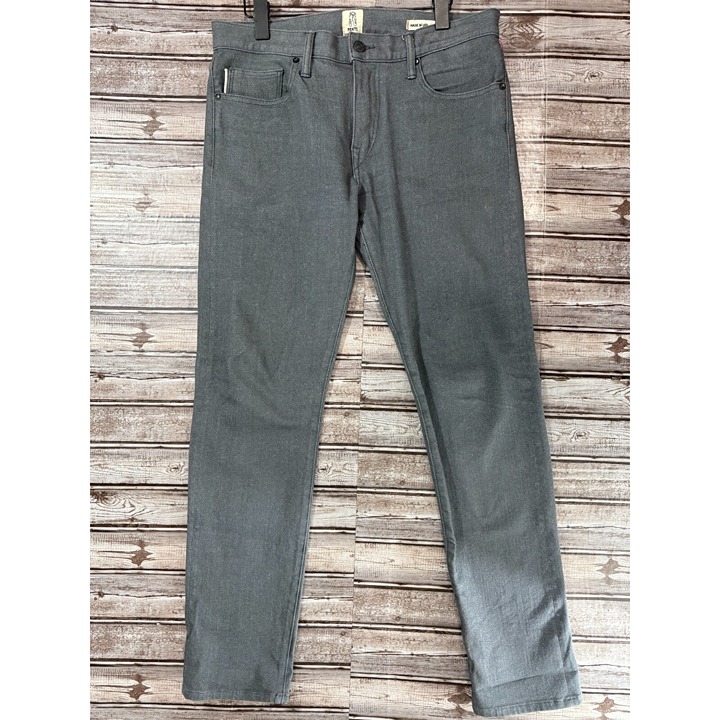 Kato Hiroshi The Pen Slim 4-Way Selvedge denim Jeans sz 33 color Gray Raw