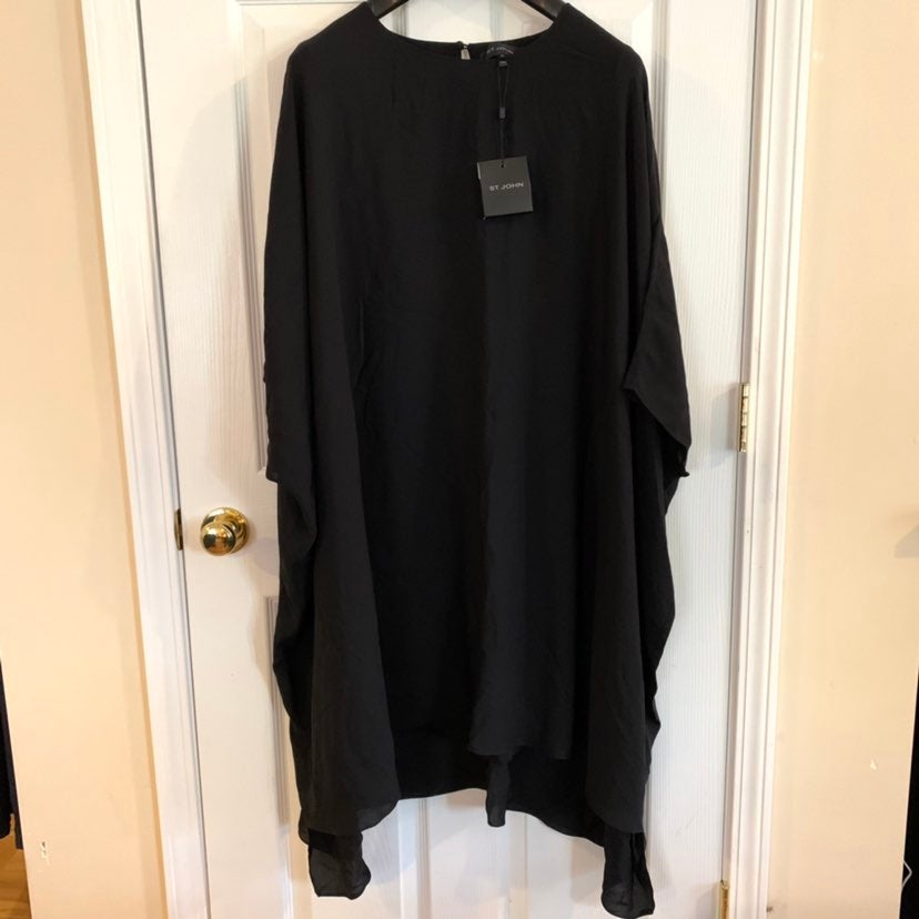 NWT St. John Black Tunic Dress