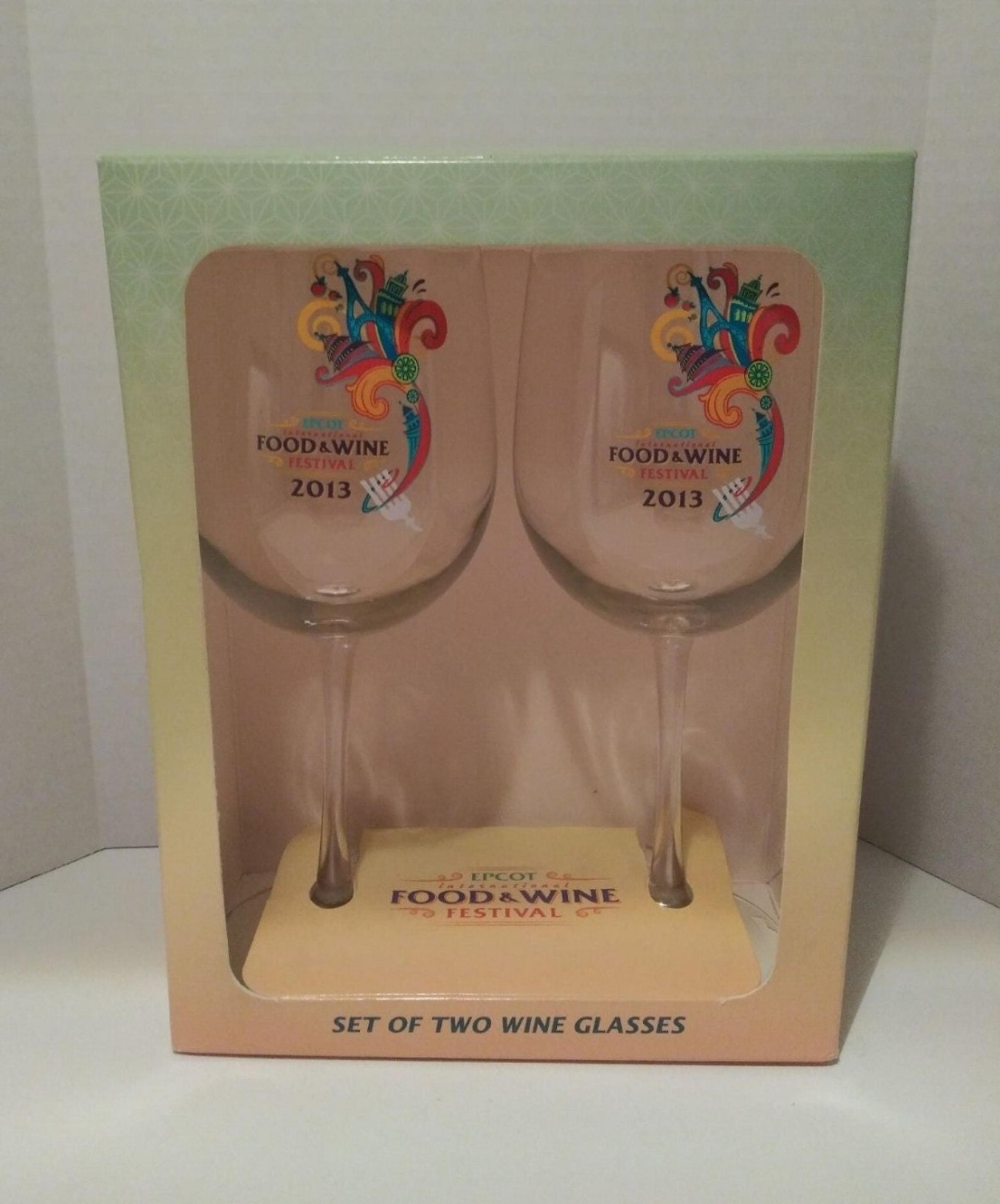 Disney Epcot Festival Wine Glasses