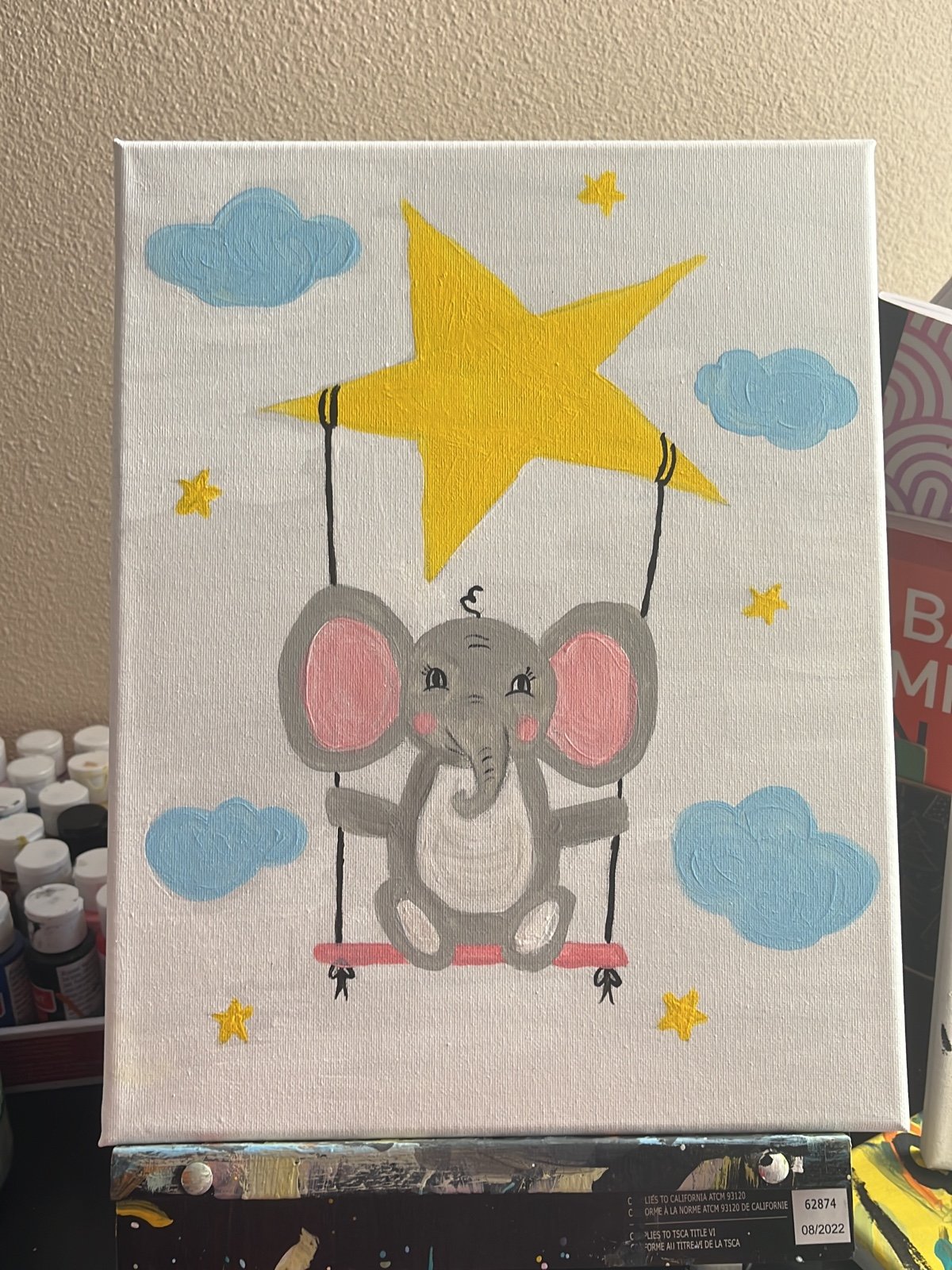 Elephant painting for kids