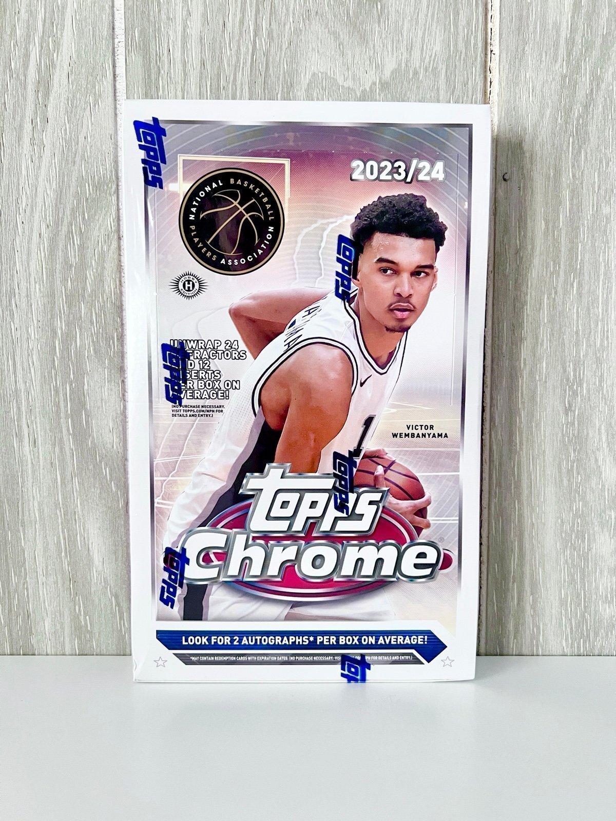 2023-24 Topps Chrome Basketball Hobby Box Sealed Wembanyama Rookie Wemby Auto