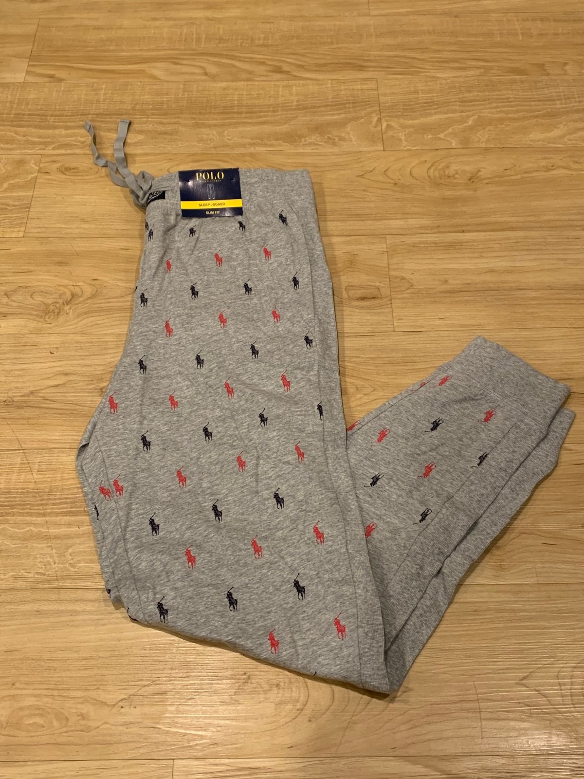 Polo Ralph Lauren Men’s All Over Pony Loungewear Joggers Sweatpants Gray S