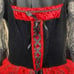 Leg Avenue Black and Res Midnight Mistress Dress Costume Size Medium