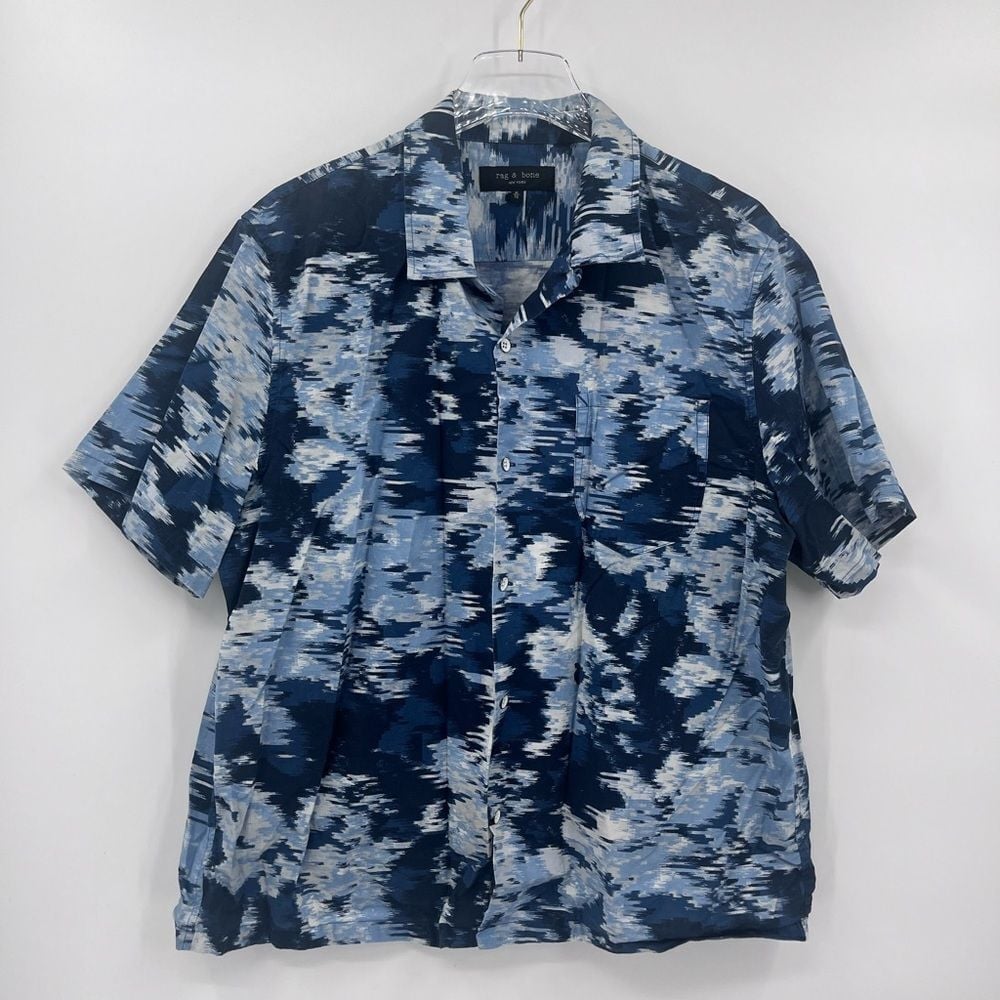 Rag & Bone Avery Shirt Shirt Blue size xl