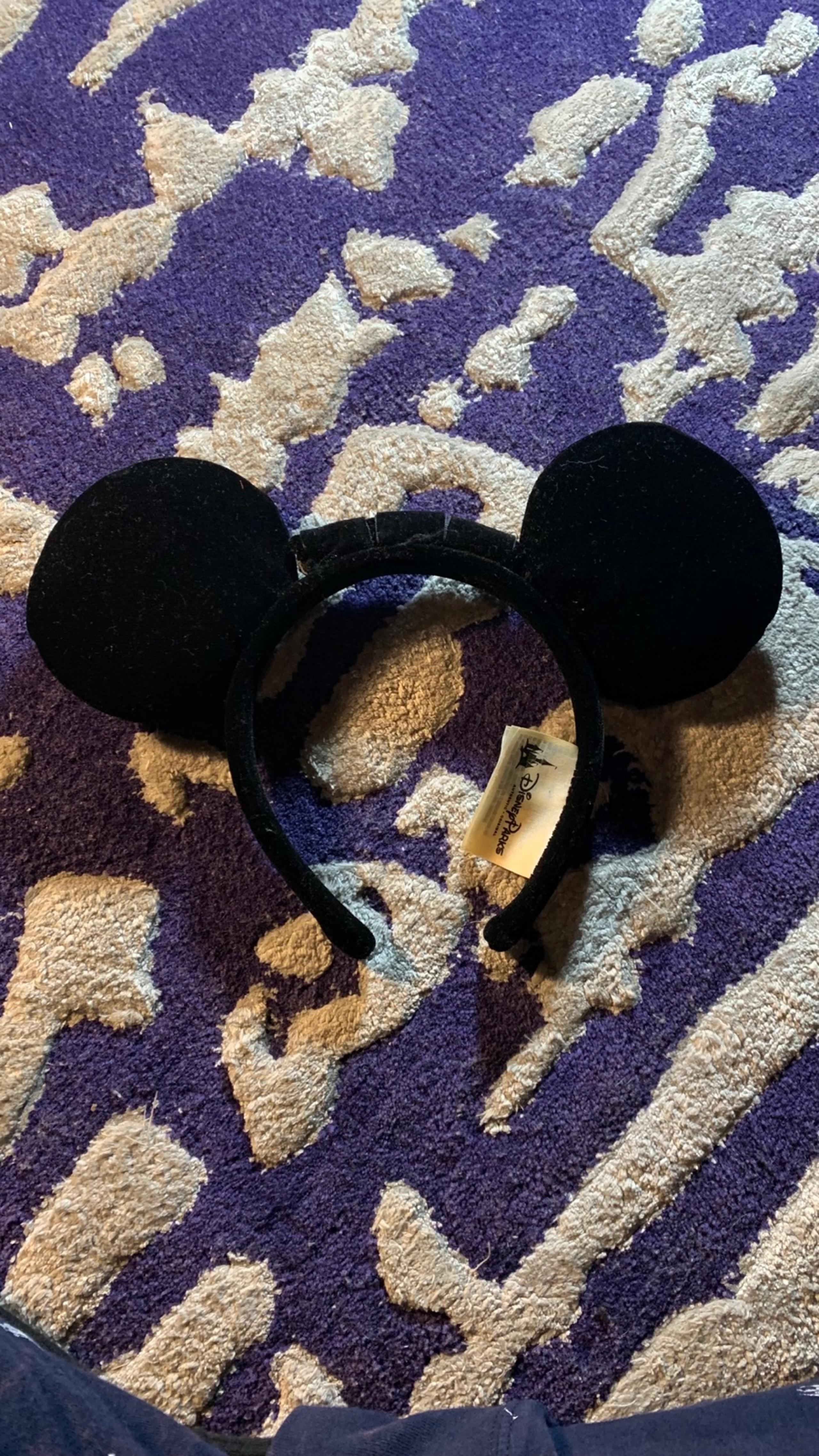 Black suede Minnie Ears