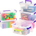 5.4 Qt. Plastic Storage Bins with Lids, 6 Pack,