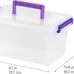 5.4 Qt. Plastic Storage Bins with Lids, 6 Pack,