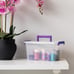 5.4 Qt. Plastic Storage Bins with Lids, 6 Pack,
