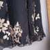 Vintage Jones New York Silk Blend Dress 8 Black Gold Floral