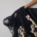 Vintage Jones New York Silk Blend Dress 8 Black Gold Floral
