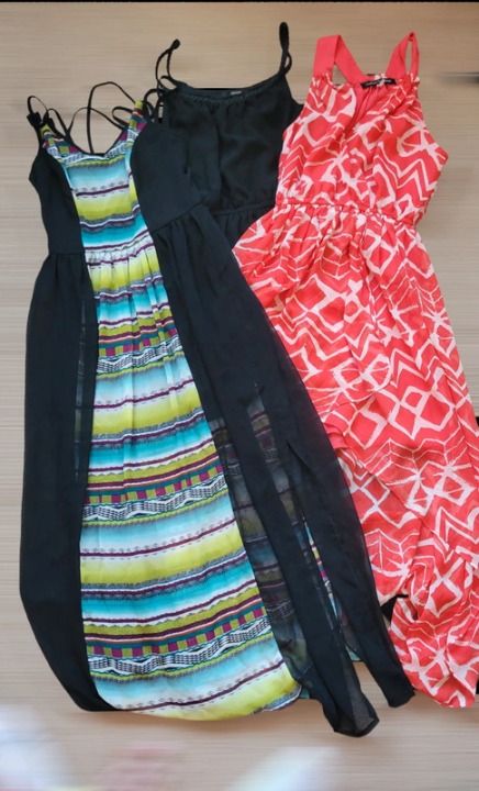 Bundle of womens chiffon summer dresses size small
