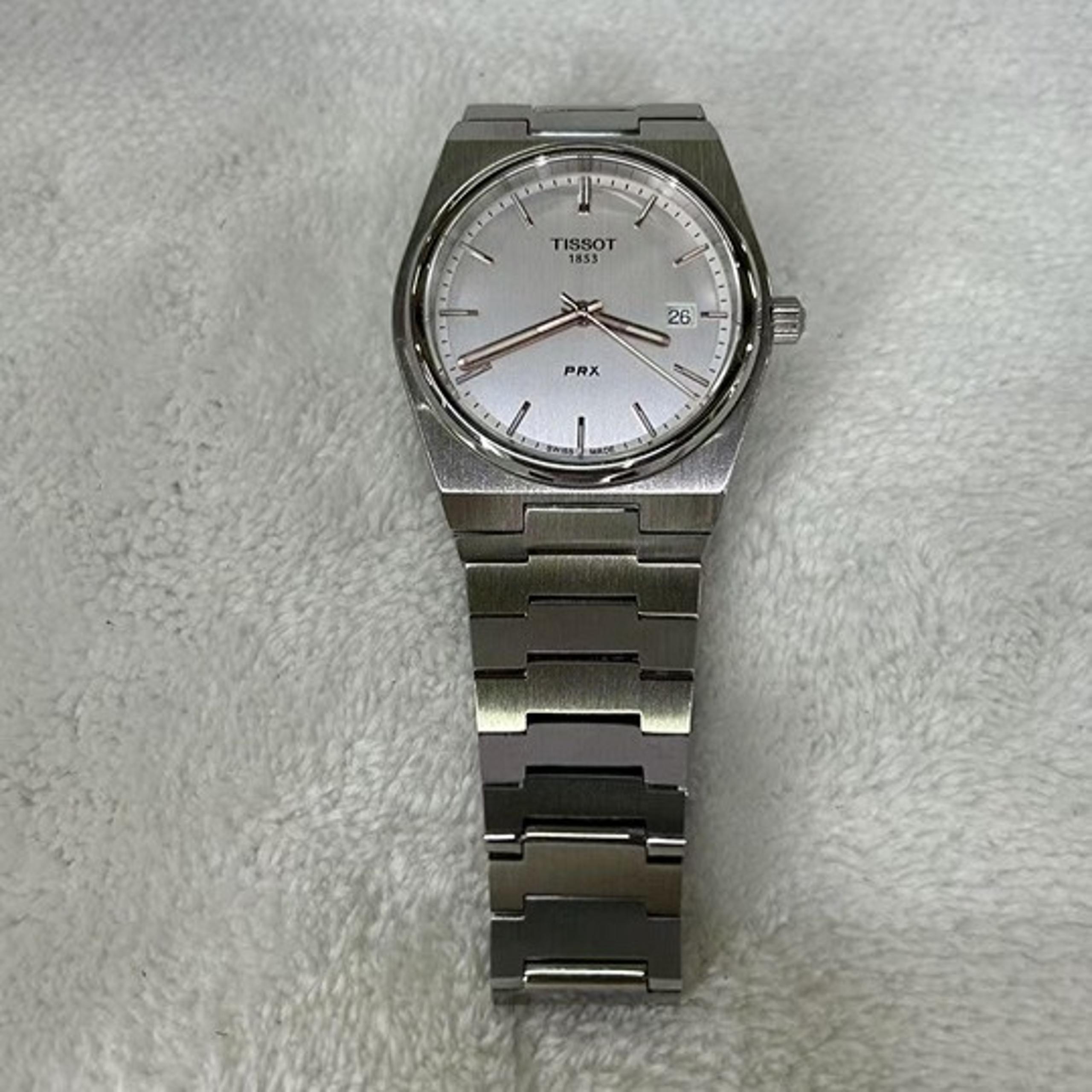 (Silver dial) Men's Tissot PRX--40 mm Swiss Quartz Watch
