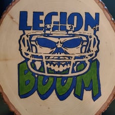 SEAHAWKS WOODBURNING