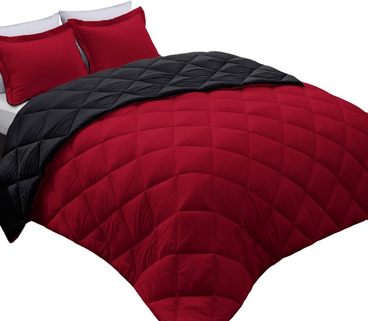 Comforter Set, Red and Black Comforter Set Queen Size