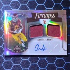Amon-Ra St. Brown RPA Refractor Dual Relic (Player-Worn) /299 Rookie Card
