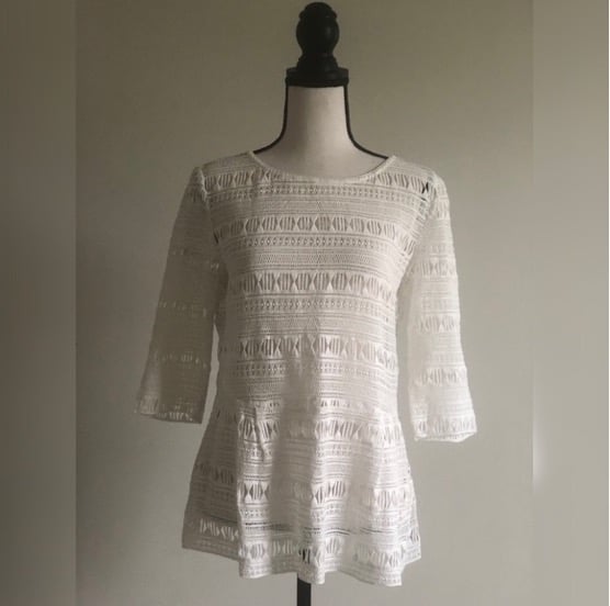 Pinko crochet cotton top