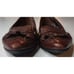 Born Vintage Women's Kiltie Style Brown Leather Slip-on Loafers Flats Size 7.5