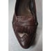 Born Vintage Women's Kiltie Style Brown Leather Slip-on Loafers Flats Size 7.5