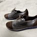 Handmade In Ethiopia Brown Suede Gray Leather Oxfords 42EU/9M Preppy Academia