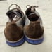 Handmade In Ethiopia Brown Suede Gray Leather Oxfords 42EU/9M Preppy Academia