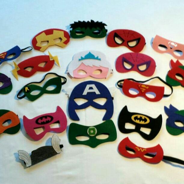 Party Pack - 20 Superhero Masks