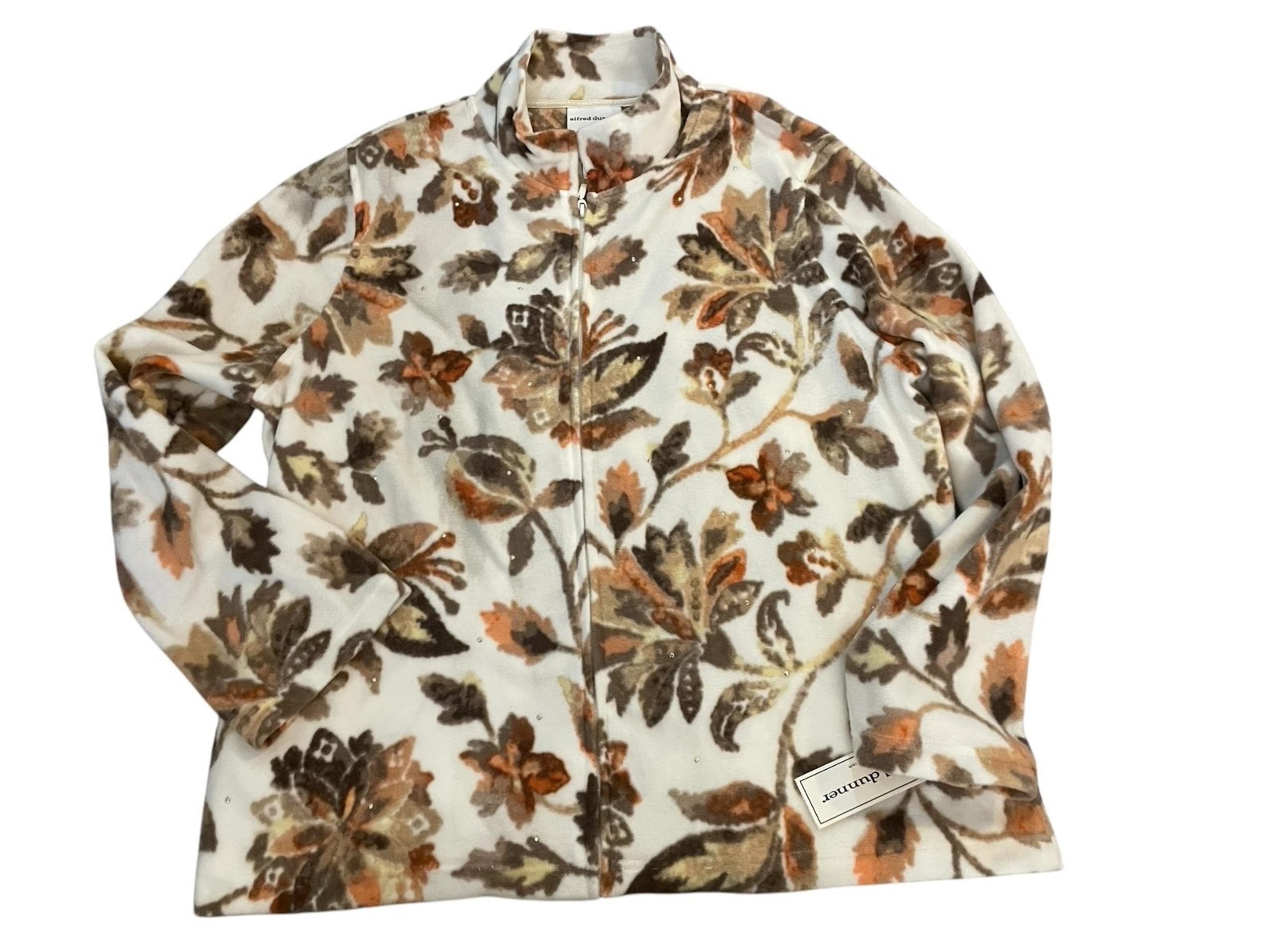 NWT Alfred Dunner fleece zip-large