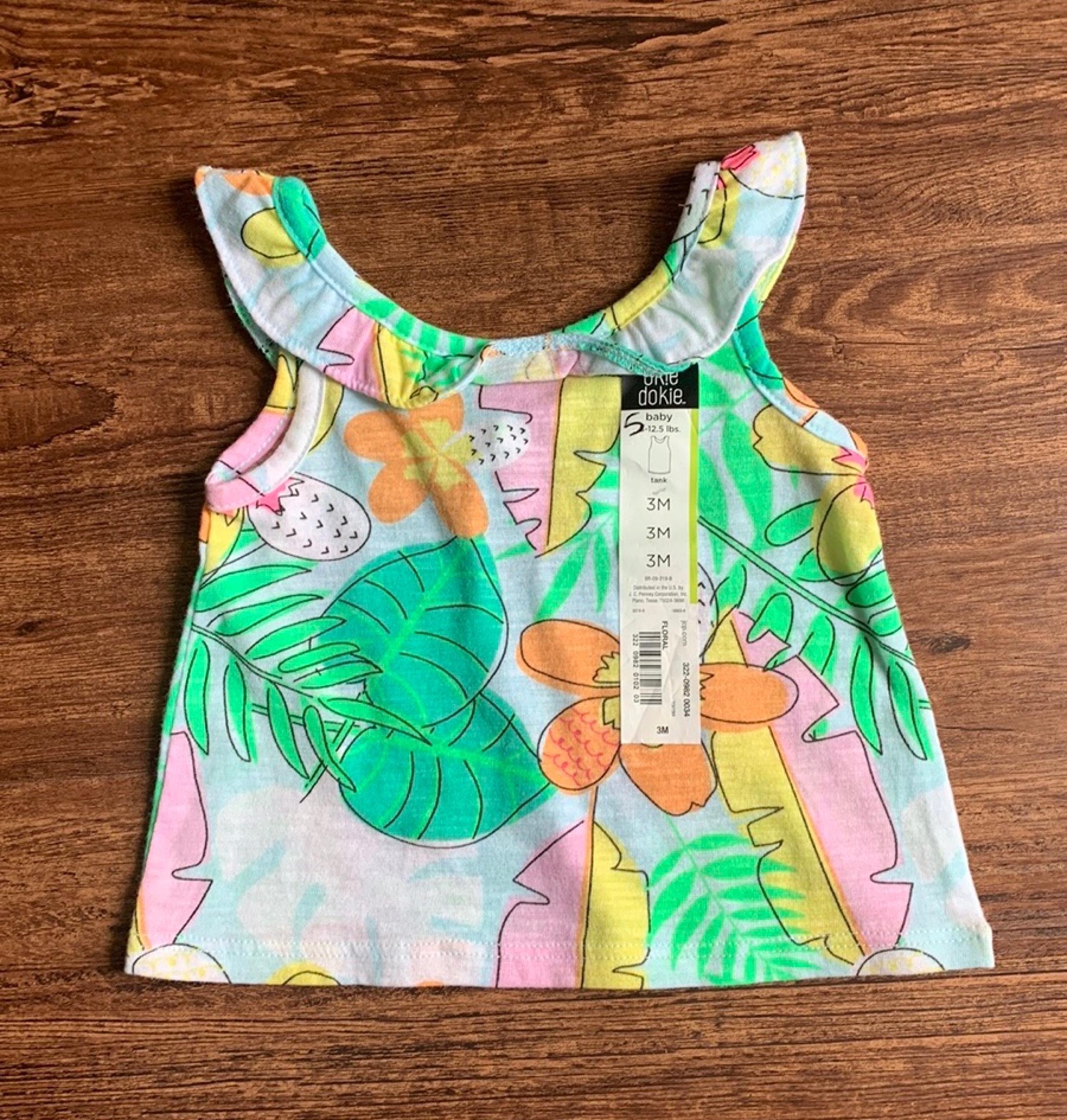 Baby Girls Okie Dokie Floral Top 3 Months