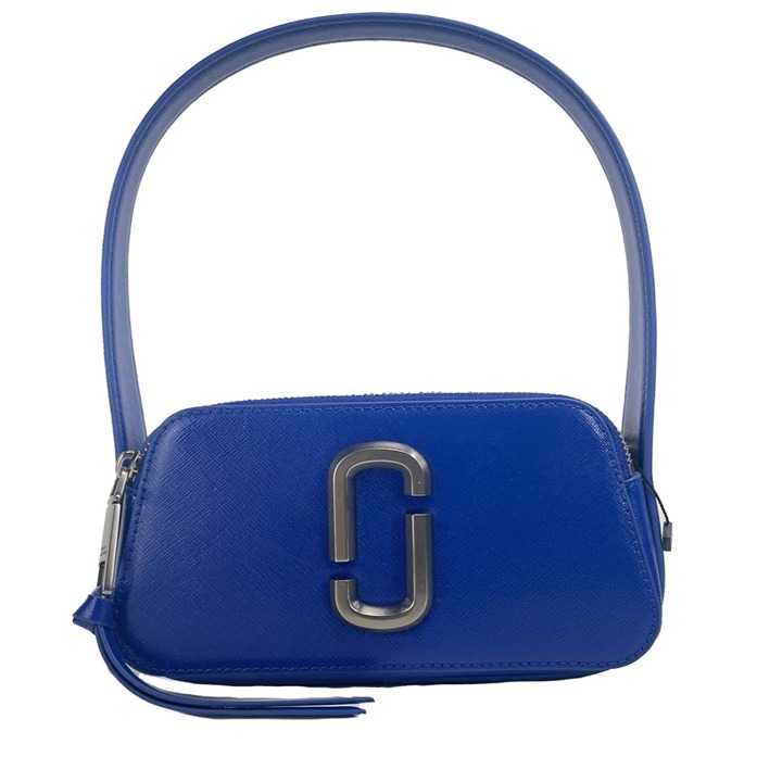 NEW Marc Jacobs The Slingshot Leather Shoulder Bag Cobalt Blue Handbag Purse NWT