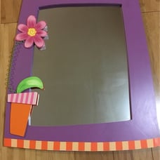 Home Interios Kids Mirror Flower Decorations