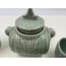 Vintage Asian Celadon Green Elephant Creamer Sugar Tea Set Jade Color