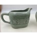 Vintage Asian Celadon Green Elephant Creamer Sugar Tea Set Jade Color