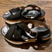 NWOT AGL BLACK CORK & FOAM WEDGE PLATFORM SANDALS 36 US 6