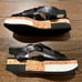 NWOT AGL BLACK CORK & FOAM WEDGE PLATFORM SANDALS 36 US 6
