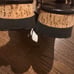 NWOT AGL BLACK CORK & FOAM WEDGE PLATFORM SANDALS 36 US 6