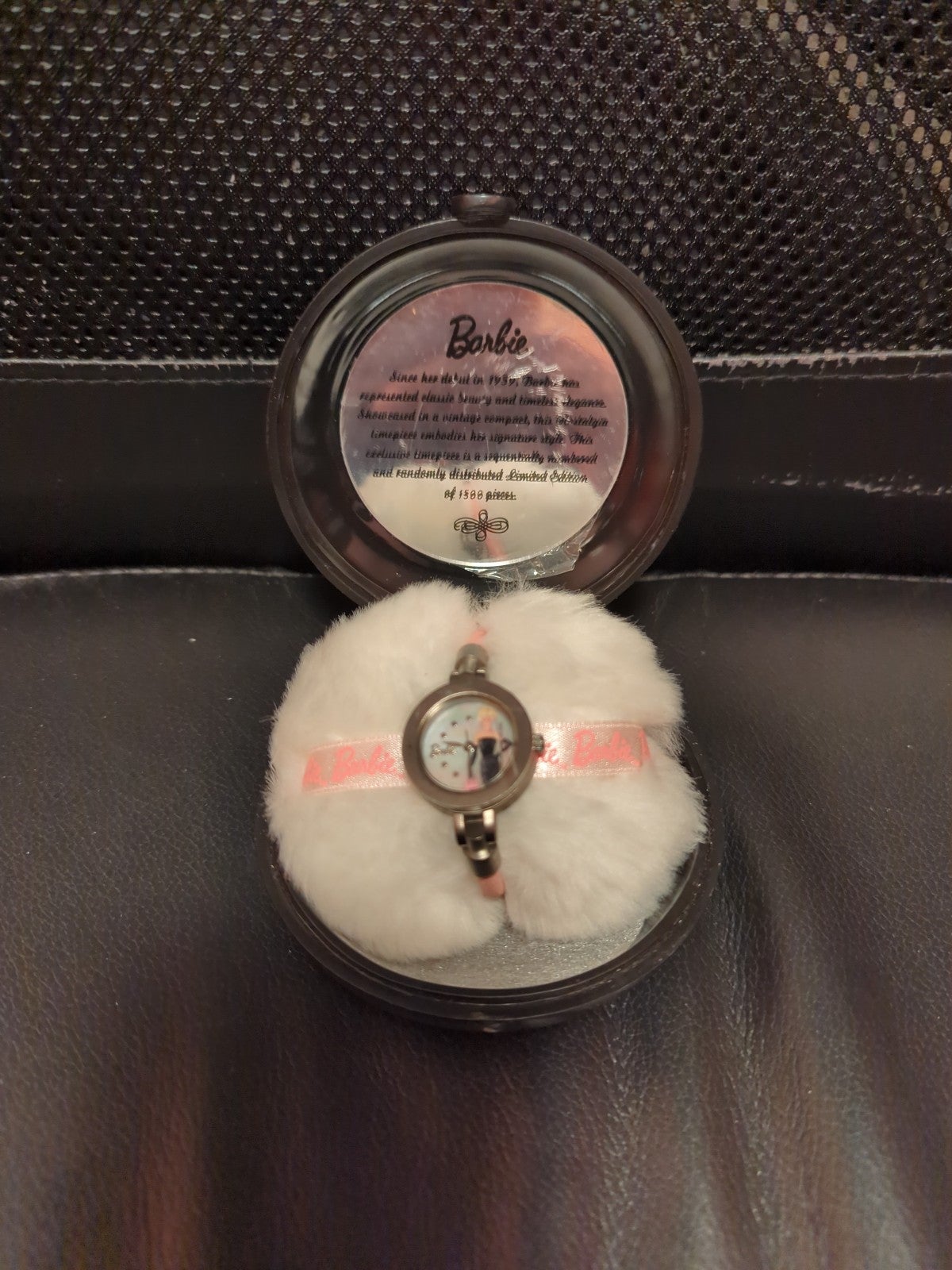 NWT Vintage style Barbie watch with make up case