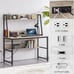 Home Office 47 Inch Writing Desk with Power Outlets and 2 USB Charging Ports