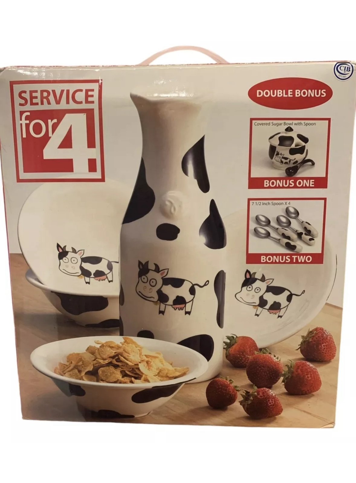 11 PIECE TABLETOPS UNLIMITED BREAKFAST Carafe, Bowls, Sugar Bowl & SPOONS Retire