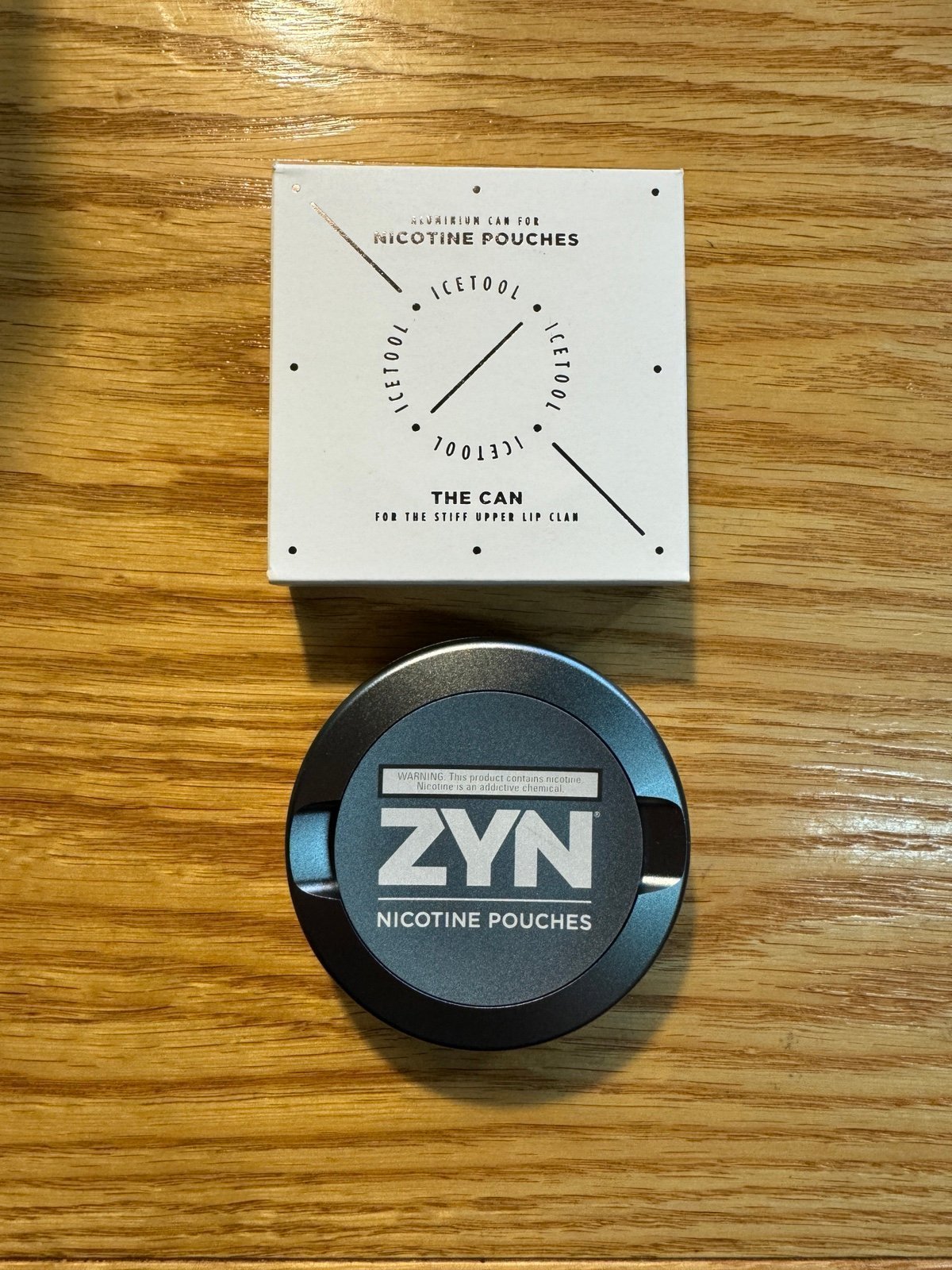 LIMITED RELEASE ZYN REWARDS x ICETOOL *GREY* ALUMINUM METAL POUCH CAN TIN!