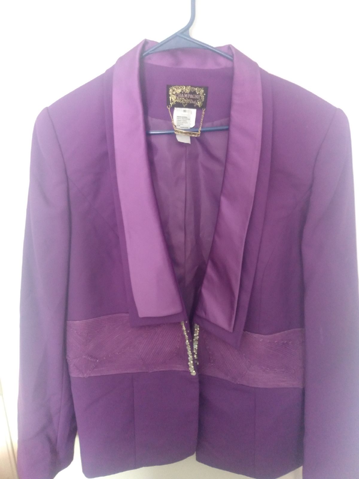 Purple jeweled church outfit
