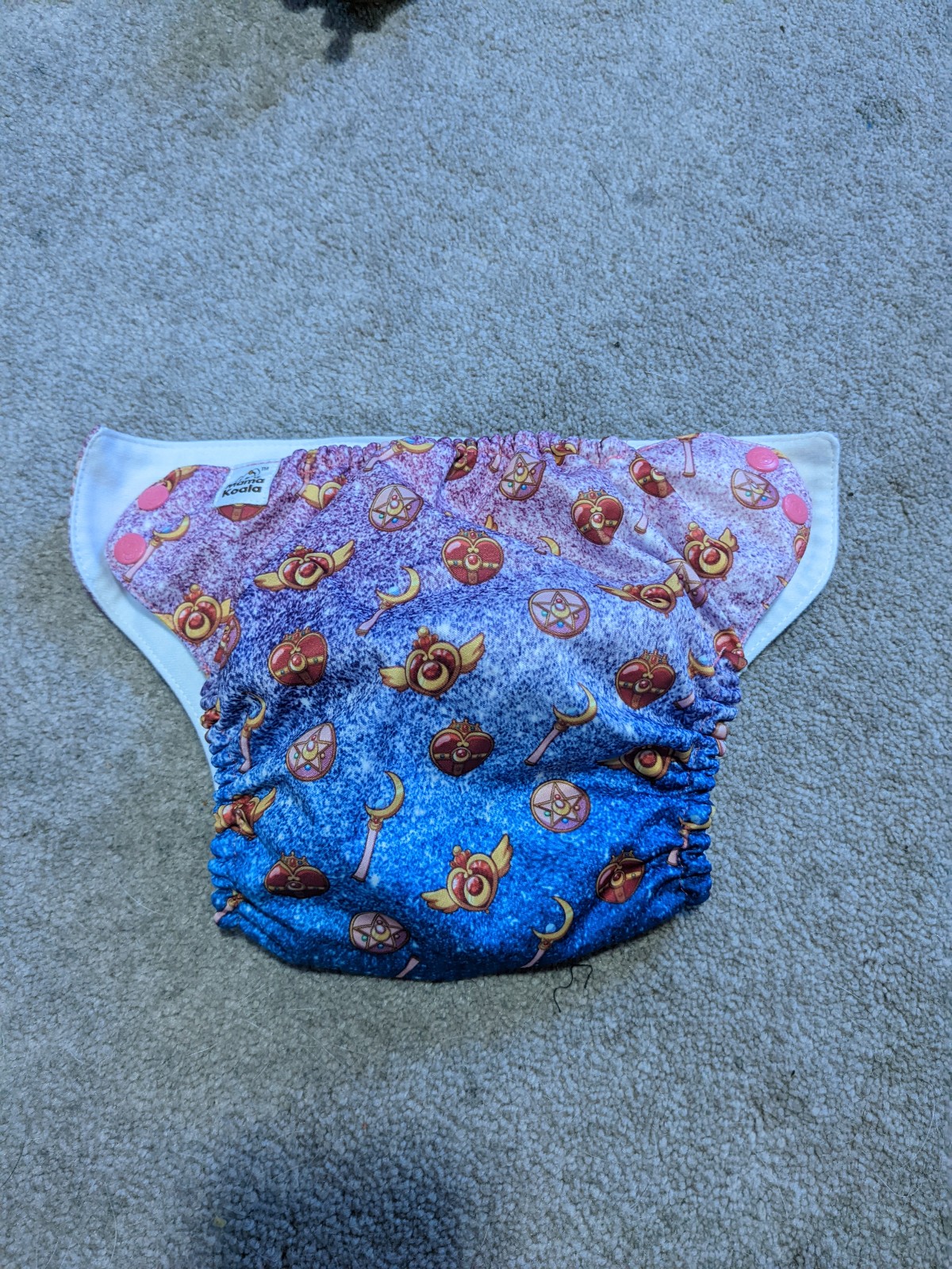 Sailor Moon pretty guardian nerd theme cloth diaper mama koala moon prism