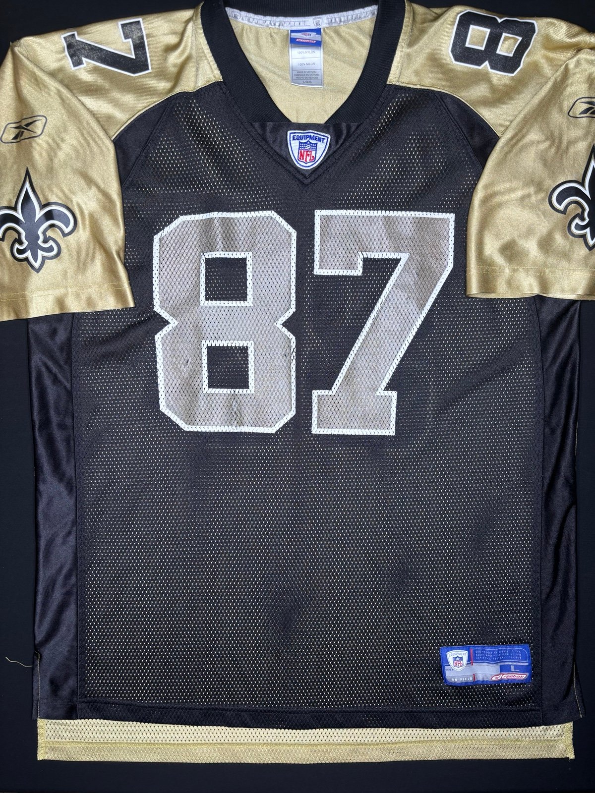 Vintage RARE Reebok NFL New Orleans Saints Joe Horn #87 Jersey Size Large