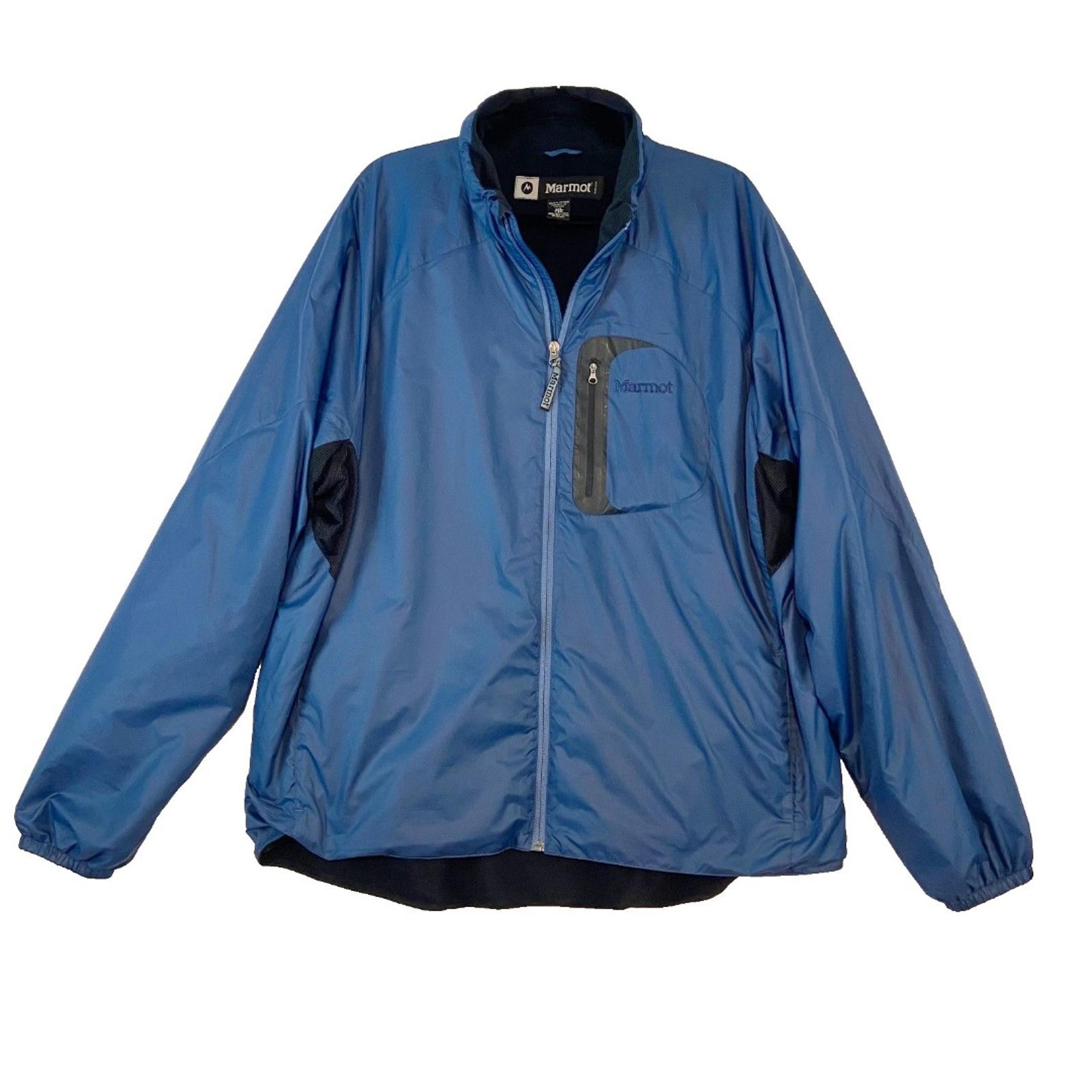 Marmot DriClime Jacket Men's XXL Blue Soft Shell Fleece Lined Windbreaker