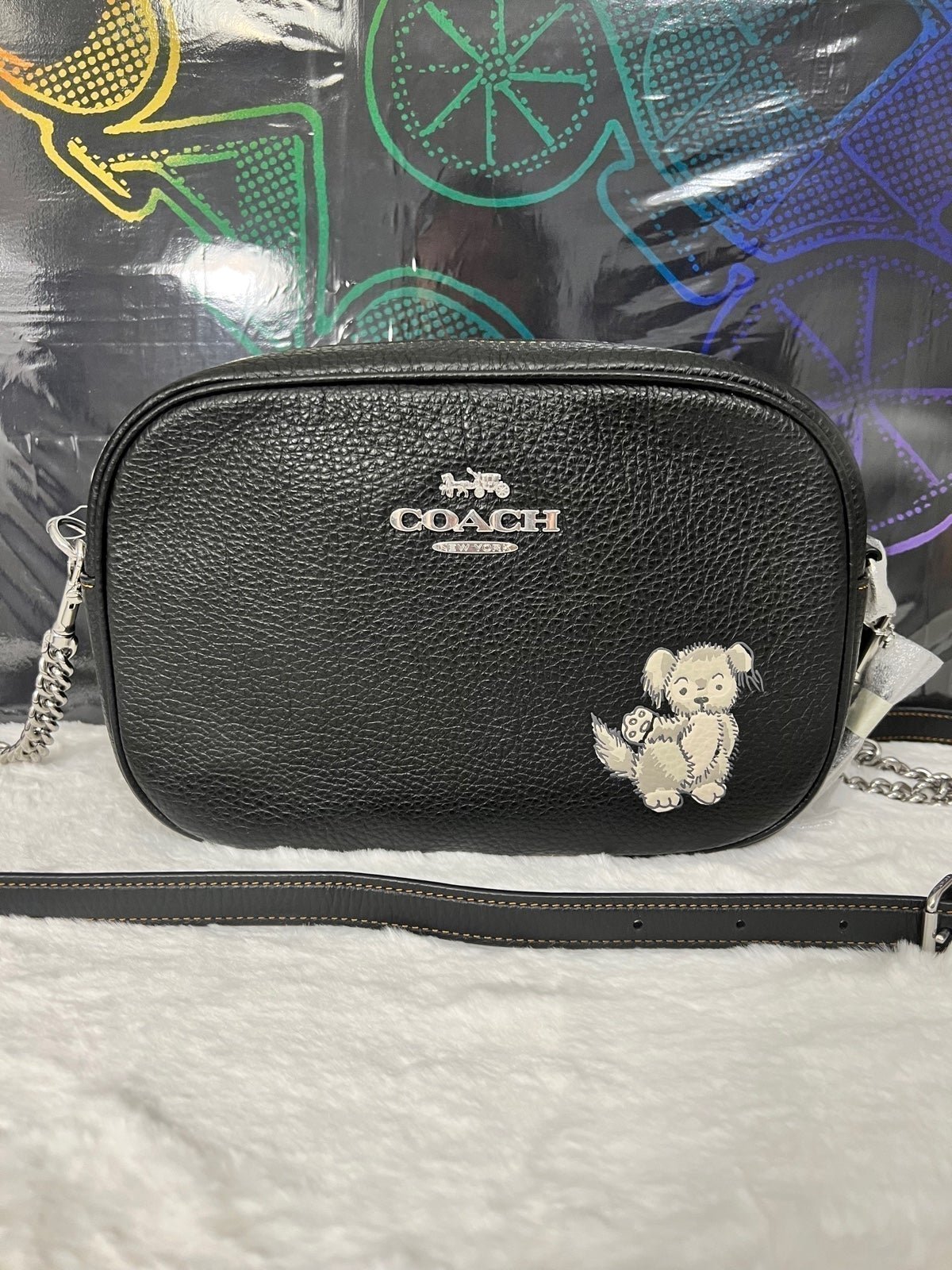 Coach Jamie Camera Bag / Crossbody with Happy dog
