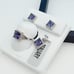 925 Sterling Silver Cubic Zircon Birthstone Jewelry Set, UU1P7A7076